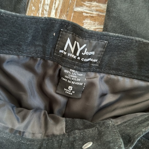NY Jeans - Leather pants - EUC - Picture 4 of 14